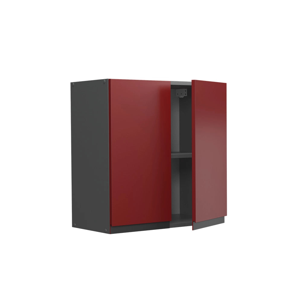 Vicco Pensile da cucina Rosso 60 cm Forma a J