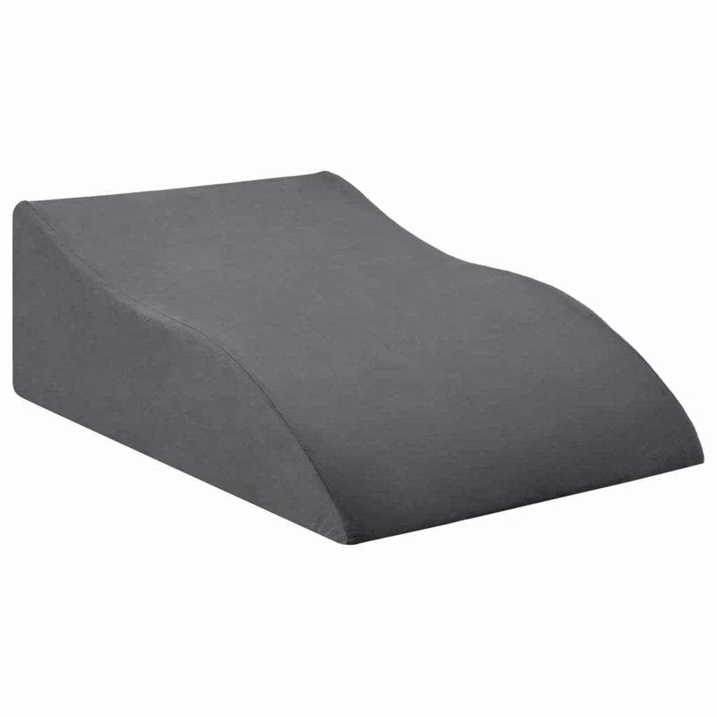 Cuscino per Gambe Grigio 68 x 41 x 21 cm Schiuma PU