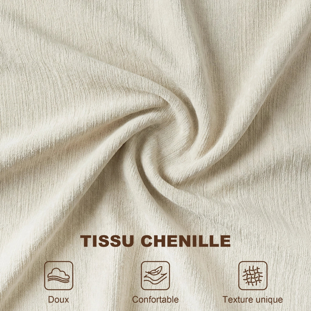 Poltrona con poggiapiedi ¨C zephmum ¨C crema 85x128x86