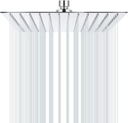 Douchekop per plafondo - Regendouchekop - 25 x 25 cm - Acciaio inossidabile - Chiaro - Spremi anti-calcare - Installazione a soffitto