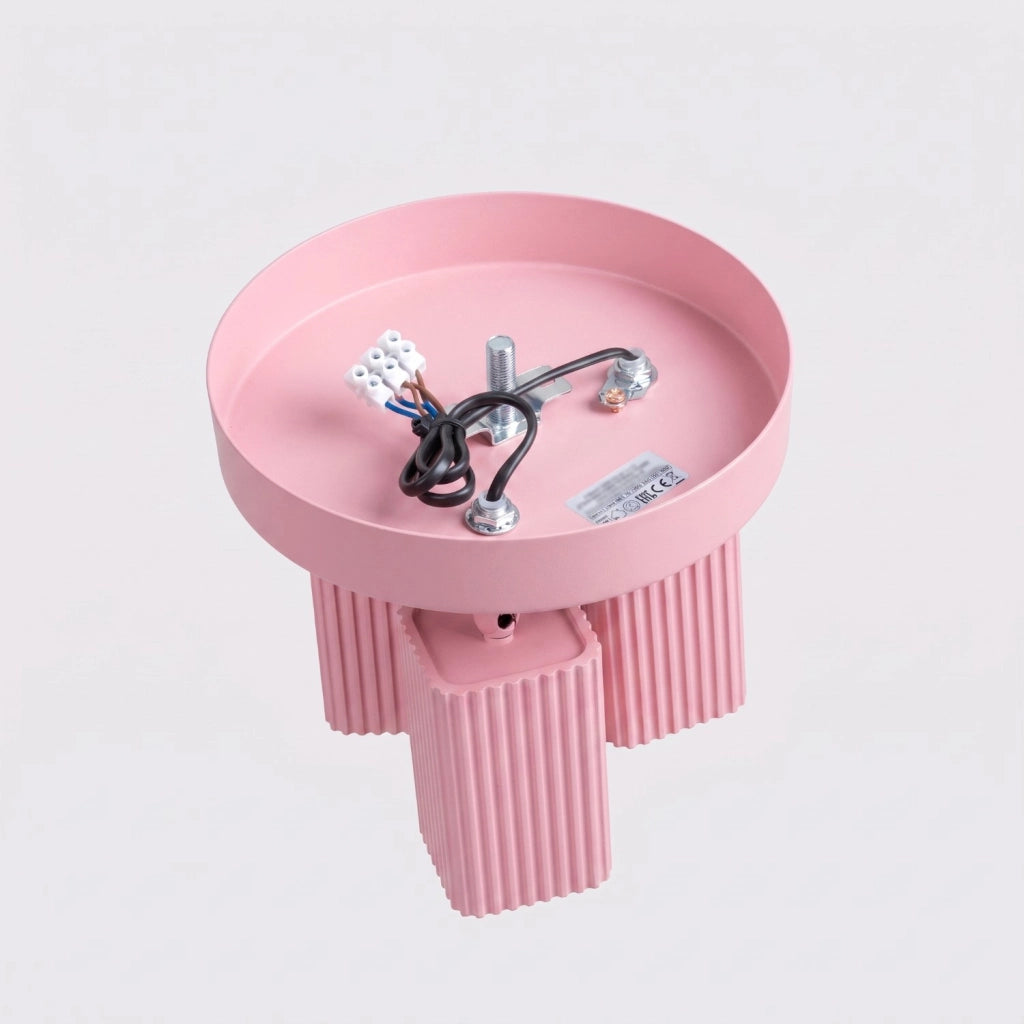 Plafoniera RAYO 3P rosa