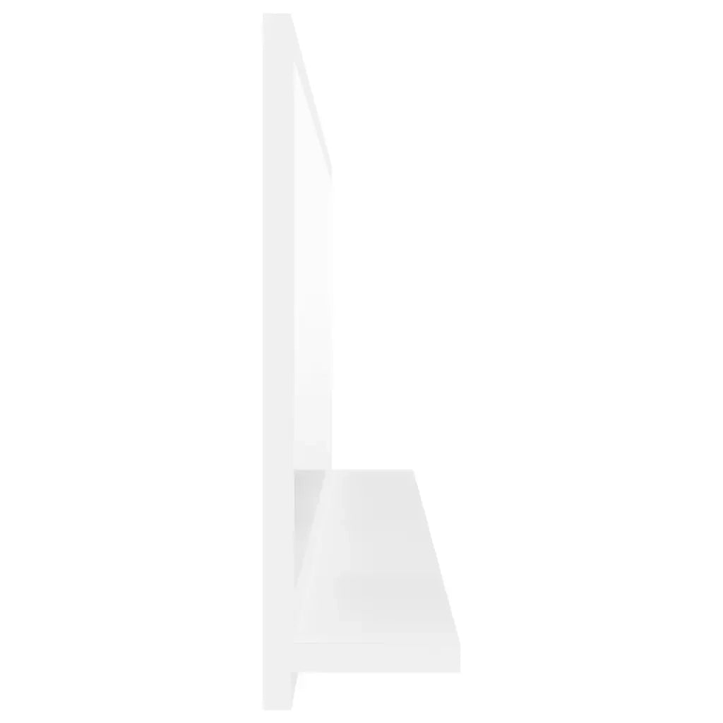 Specchio da Bagno Bianco 100x10,5x37 cm in Legno Multistrato 804589