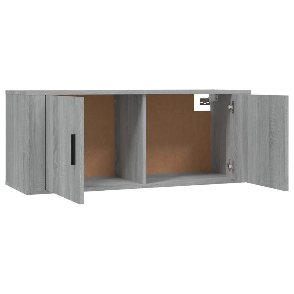 Set Mobili Porta TV 2 pz Grigio Sonoma in Legno Multistrato 3188428