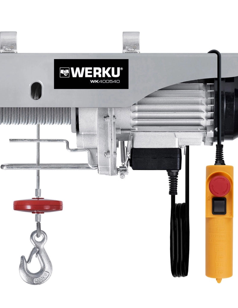 Paranco a cavo 400/800 Kg WERKU (1350 W)