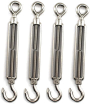Set di chiavi a molla 4 pezzi - M10 chiave a gola/occhiello set - Acciaio inossidabile - Regolabile - Impermeabile - Resistente alla corrosione - Chiave a molla