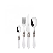 OXFORD Ghiera Argento Anticato, Posate Set 24 pz, Scatola
