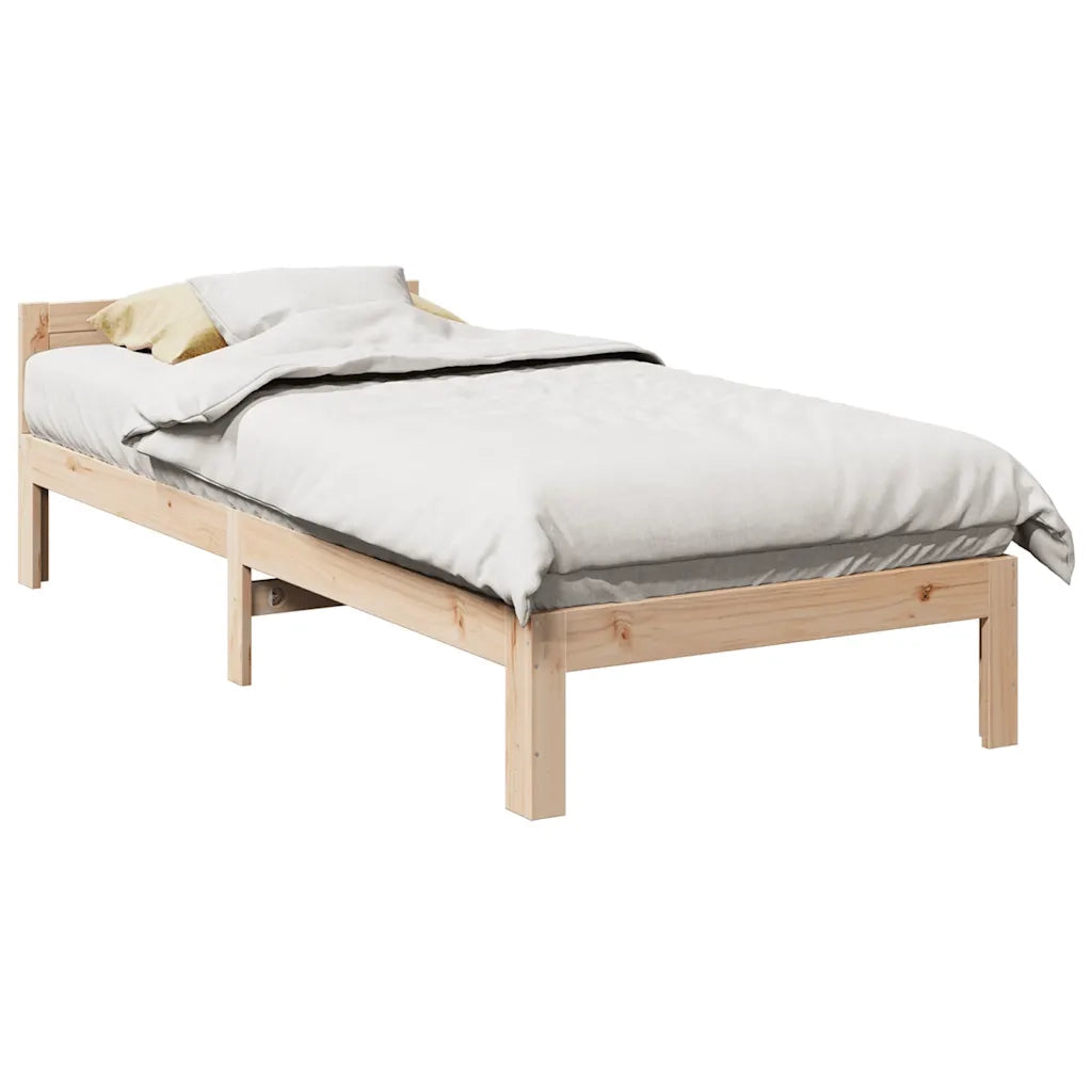 Giroletto senza Materasso 80x200 cm in Legno Massello Pino 859226
