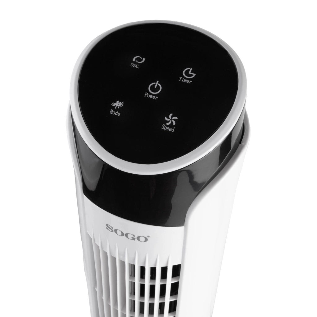 Ventilatore a torre digitale 33 pollici, 3 velocità, pannello touch telecomando, timer 12 ore 45W - SOGO