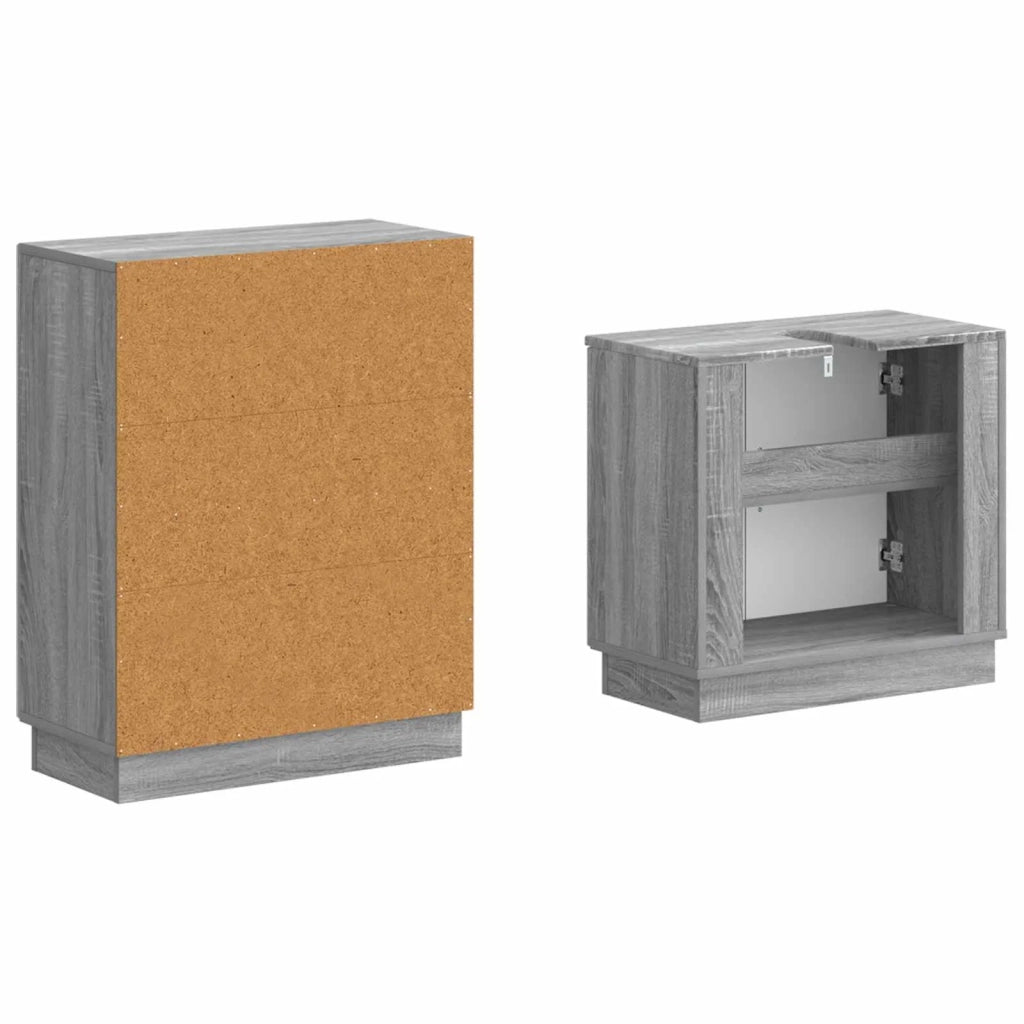 Set di Armadi da Bagno da 2 Pezzi HOORN Sonoma grigio 3417636