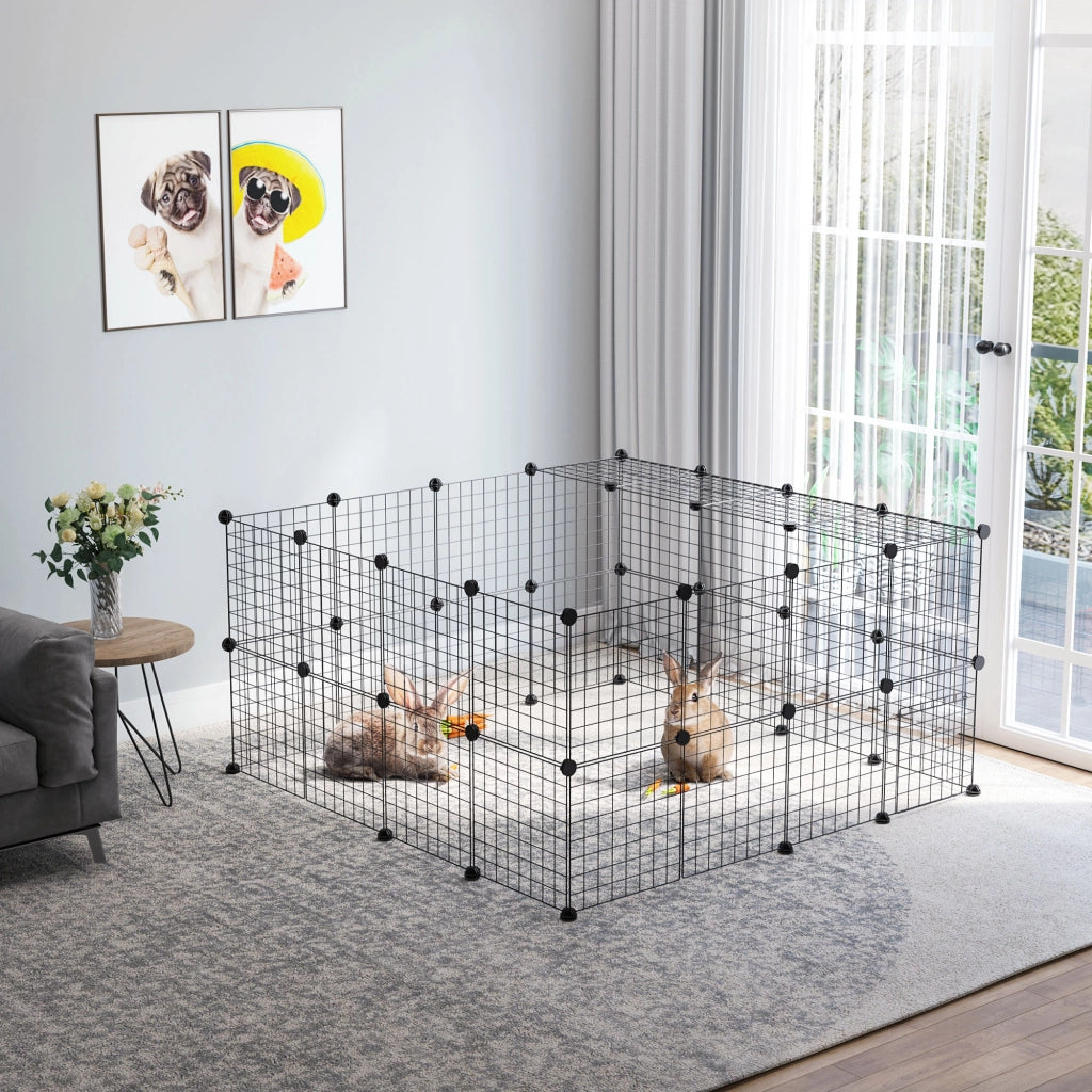 Recinto per Animali Domestici ¨C Zephmum ¨C Nero 146x73x73cm