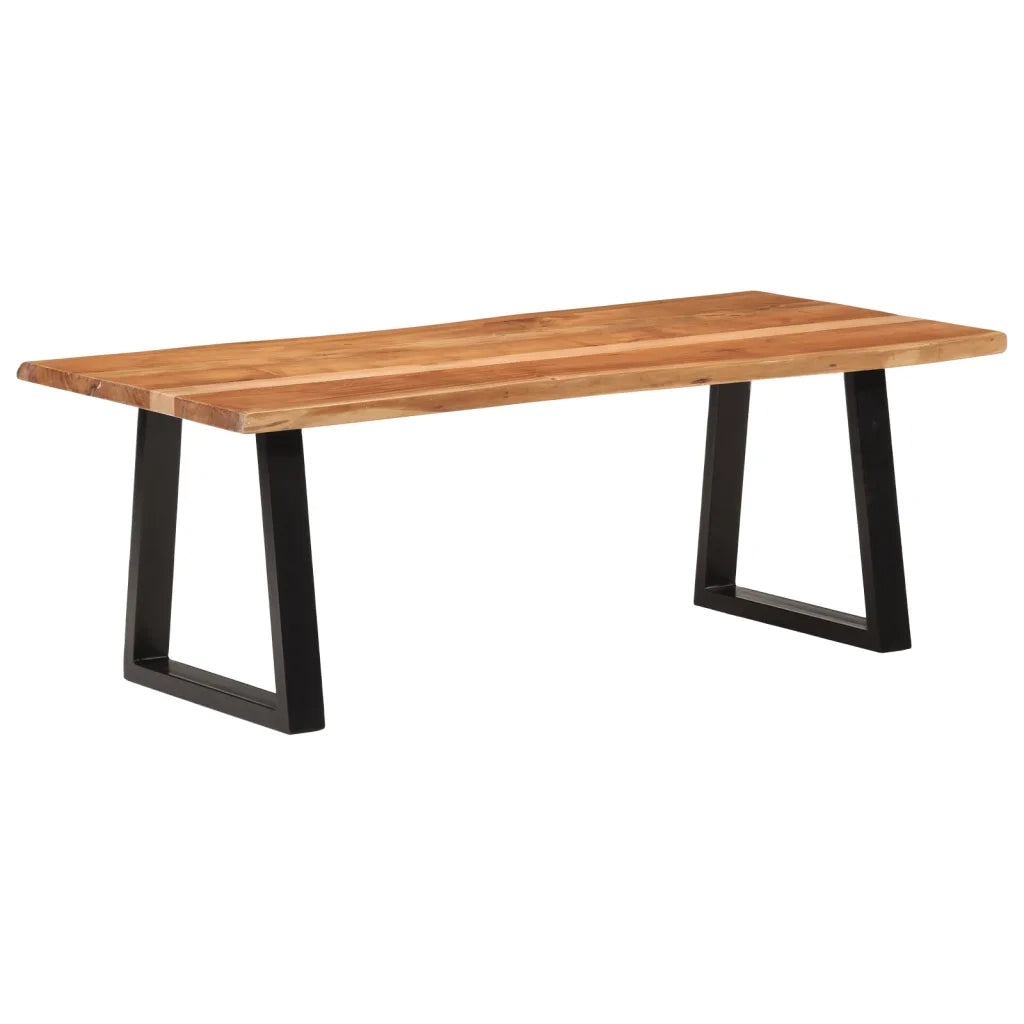 Tavolino da salotto | Tavolino da caff¨¨ | Tavolino da Soggiorno 110x55x40 cm in Legno Massello di Acacia