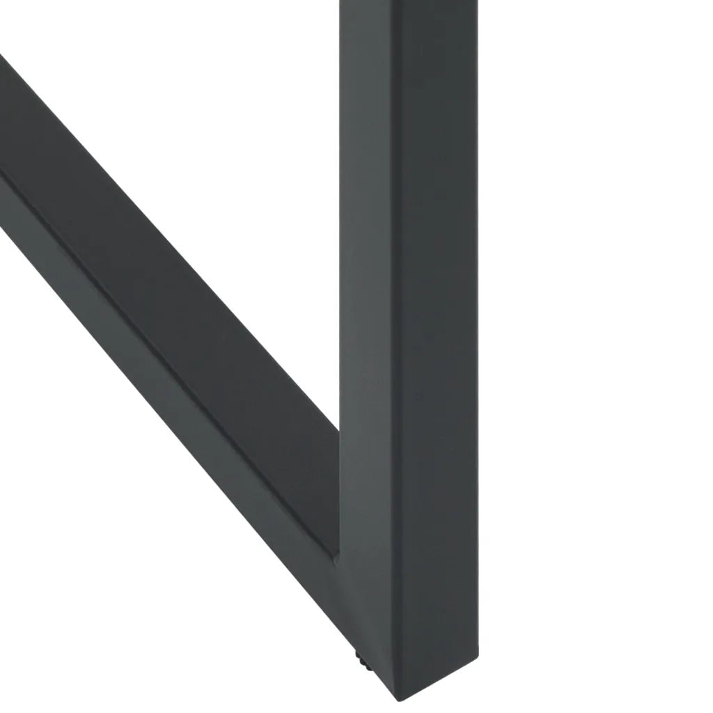 Set Bar da Giardino 5pz Nero in Acciaio Verniciato a Polvere 3283751
