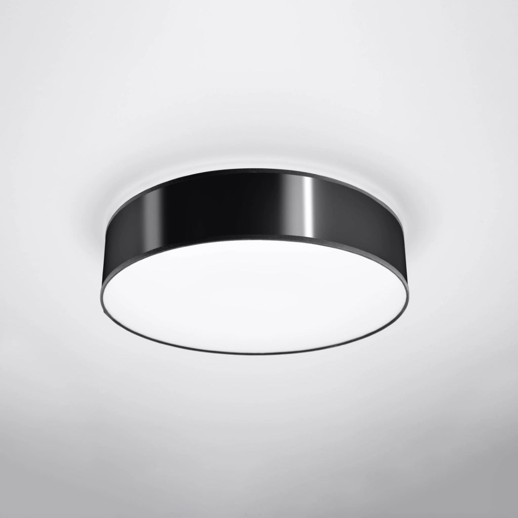 Plafoniera Piazza 45 cm nera 3xE27 IP20 Pure Lume design