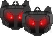 Difensore animali alimentato da energia solare con luce LED rossa - 2 pezzi acqua resistente