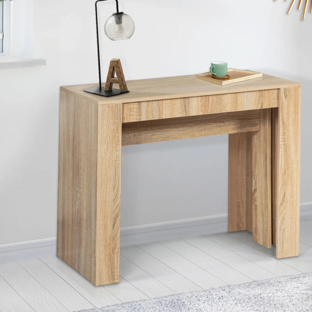 IDMarket - Consolle allungabile ORLANDO, 14 persone, 300 cm, legno effetto faggio