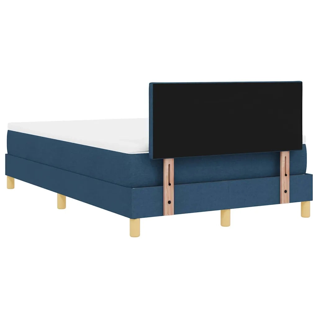 Letto a molle con cuscino con testiera Blu 120 x 190 cm Tessuto 3338985