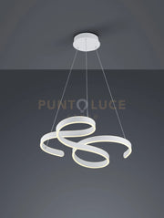FRANCIS SOSPENSIONE LED 48W 5600lm, 3000K VORTICI BIANCA CON REGOLAZIONE INTENSITA' CON INTERRUTTORE D.72CM