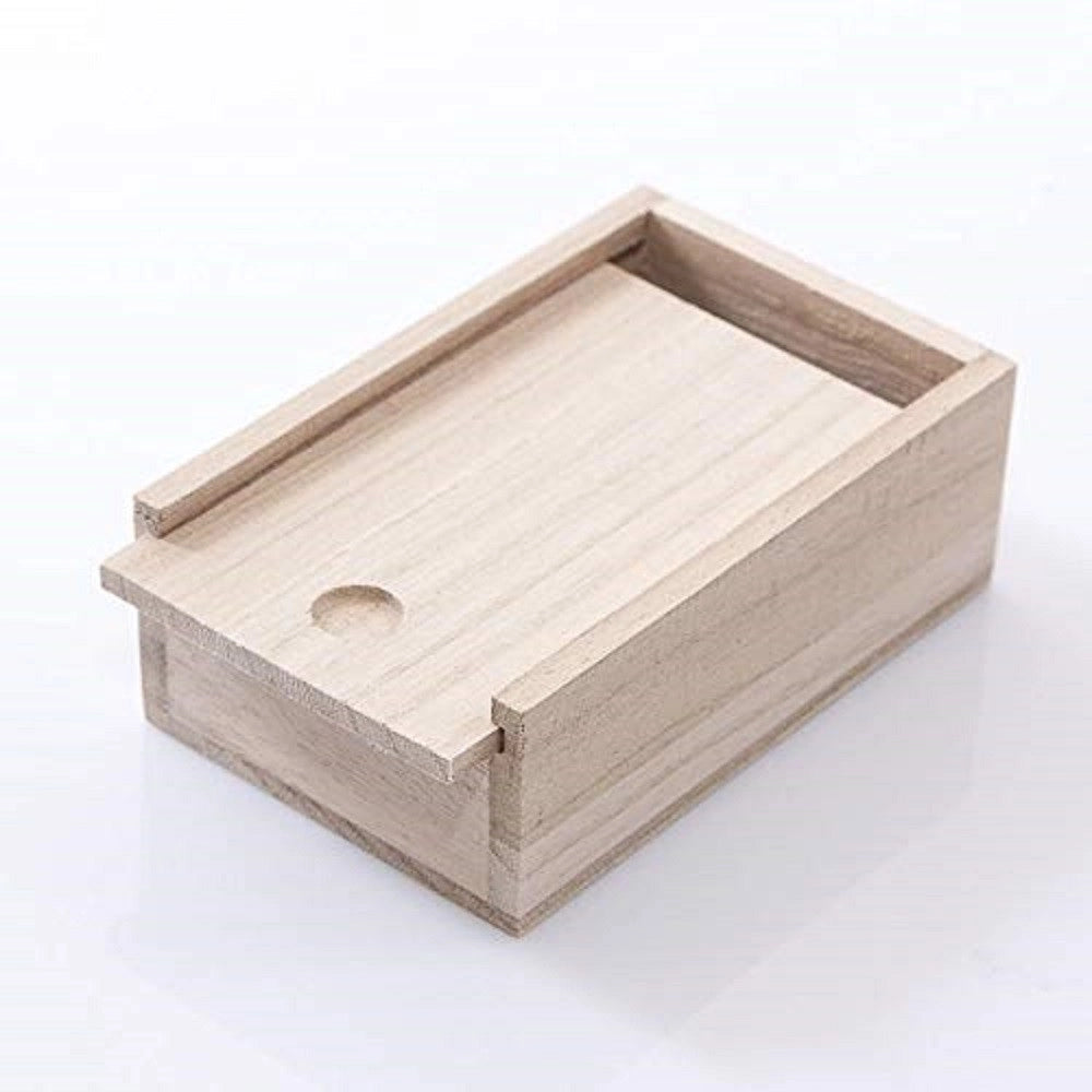 Trade Shop - Set 2pz Scatole Baule Legno Portagioie Rettangolare 17x7.5x5cm Cofanetto Minuterie -