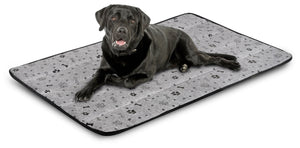 AIO FACTORY 80x60 cm Tappetino per cuccia per cani impermeabile Ossa nere