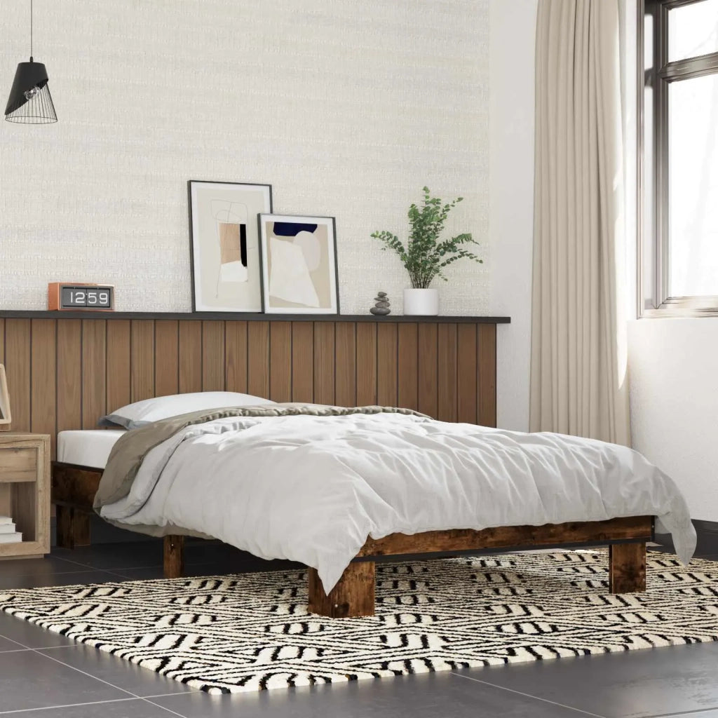 Struttura del letto Rovere Fumo 80 x 200 cm 8009128