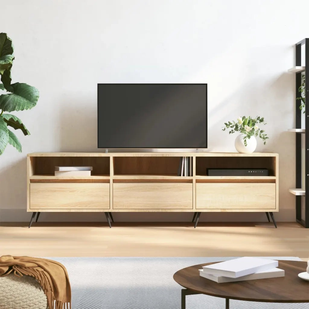 Mobile Porta TV Rovere Sonoma 150x30x44,5 cm Legno Multistrato 831255