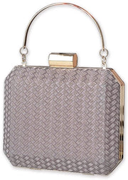 Borsa a Spalla Glitter per Donna Tenda di Nozze Borsa da Cocktail Borsa da Sera per Donna in Pelle Marrone