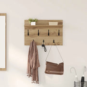 Appendiabiti a muro A parete Rovere artigianale 60 x 40 x 12 cm 874434
