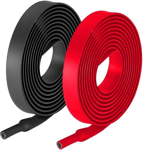Pacco di 2 guanti termici con colla - Diametro 30mm - Impermeabili e isolanti - 2 metri di lunghezza per guanto - Isolamento cavo e marcatura.