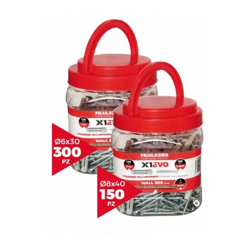 SECCHIELLO X1 EVO TASSELLO VITE- 8x40 (pz 150)- FRIUL- pezzi 1