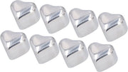 Cubo di Raffreddamento per Whisky 8 Pezzi a Forma di Cuore in Acciaio Inox - Roccia di Raffreddamento per Whisky Reutilizzabile - Raffreddatore di Vino per Bar e Casa