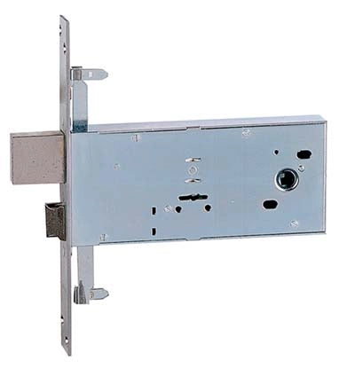 SERRATURA METALLO INFILARE 983 ISEO  B.Q ZINC F.MM 25 DM M4 TRIPL+SCR H.MM 82 E.MM 90