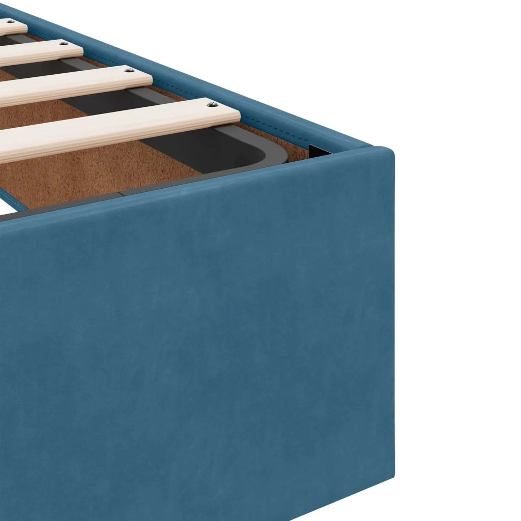 Letto Ottomano con Materasso e LED Blu scuro 180 x 200 cm 3457159