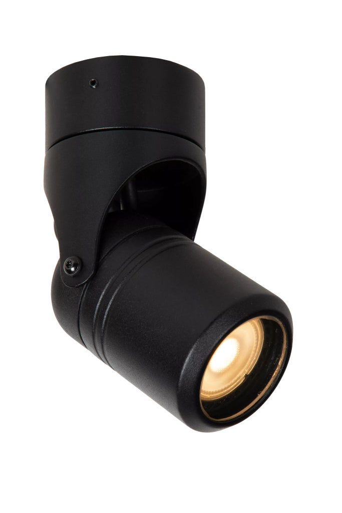 Plafoniera esterna Niort Lucide GU10 max 6W nera IP44