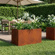 Vaso da giardino Ruggine 100 x 50 x 50 cm Acciaio Corten 8005286