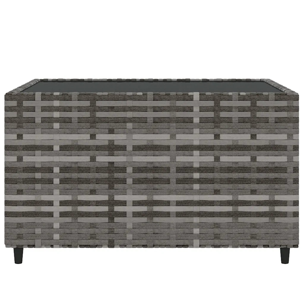 Set Divani da Giardino 4 pz con Cuscini in Polyrattan Grigio 319847