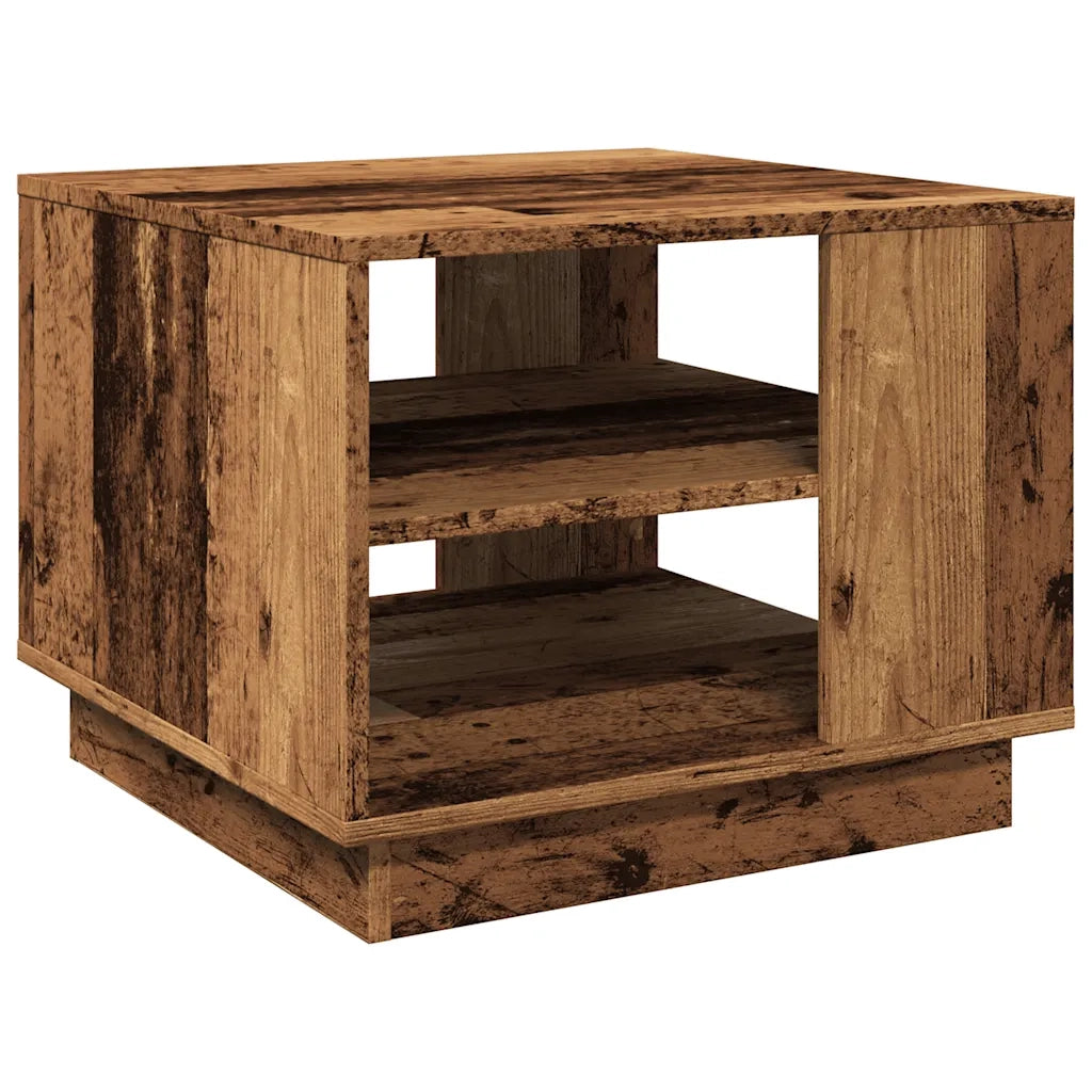 vidaXL Tavolino da Salotto Legno Antico 55x55x42 cm Legno Multistrato