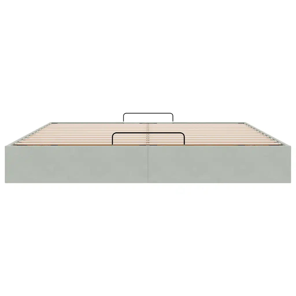 Struttura Letto Pouf senza Materasso 160x200 cm in Velluto