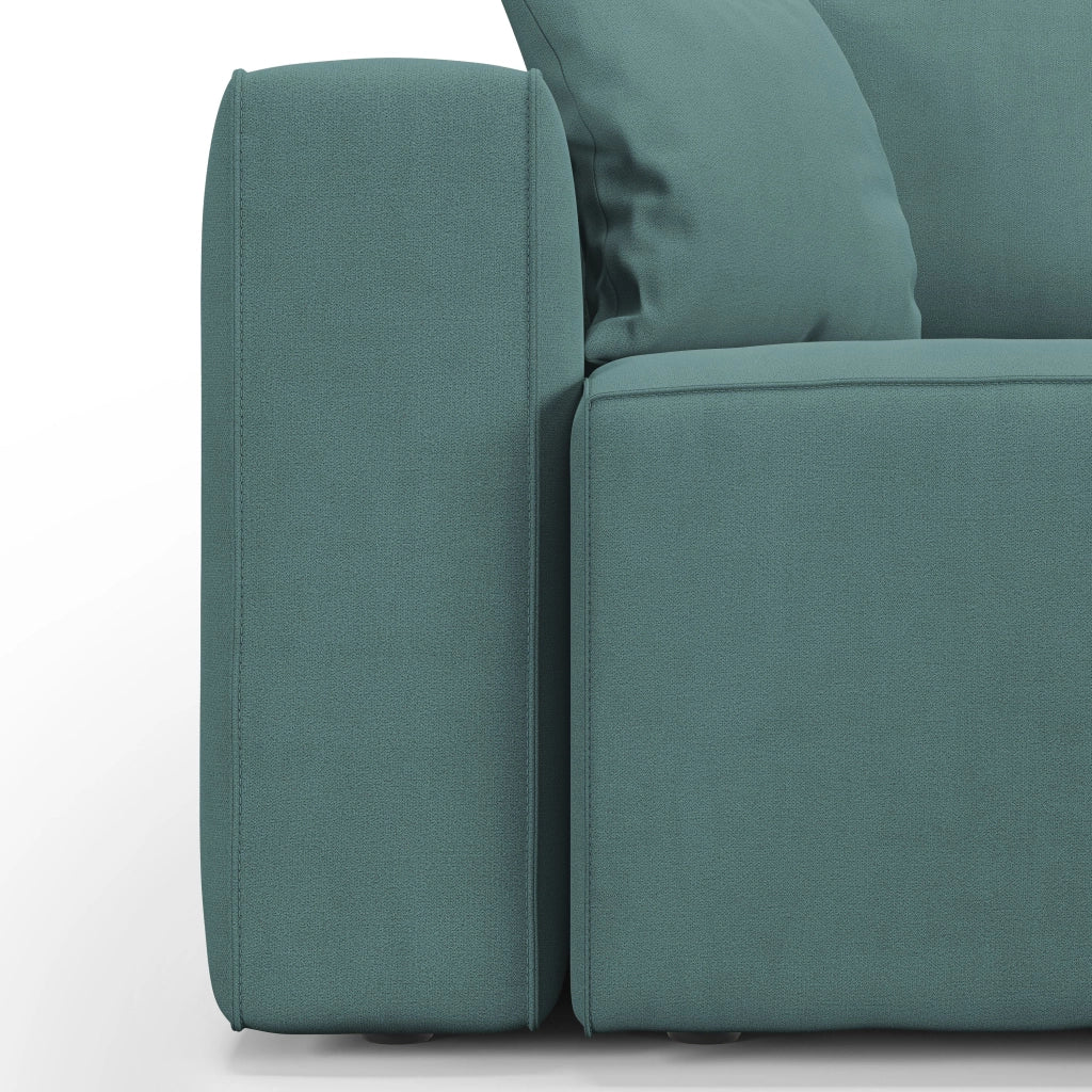 Morfeo Divano 3 sedute tessuto impermeabile 245 cm petrolio