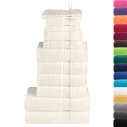 Set ASciugamani SOLUND 12 pz | Teli per bagno Crema 600 gsm