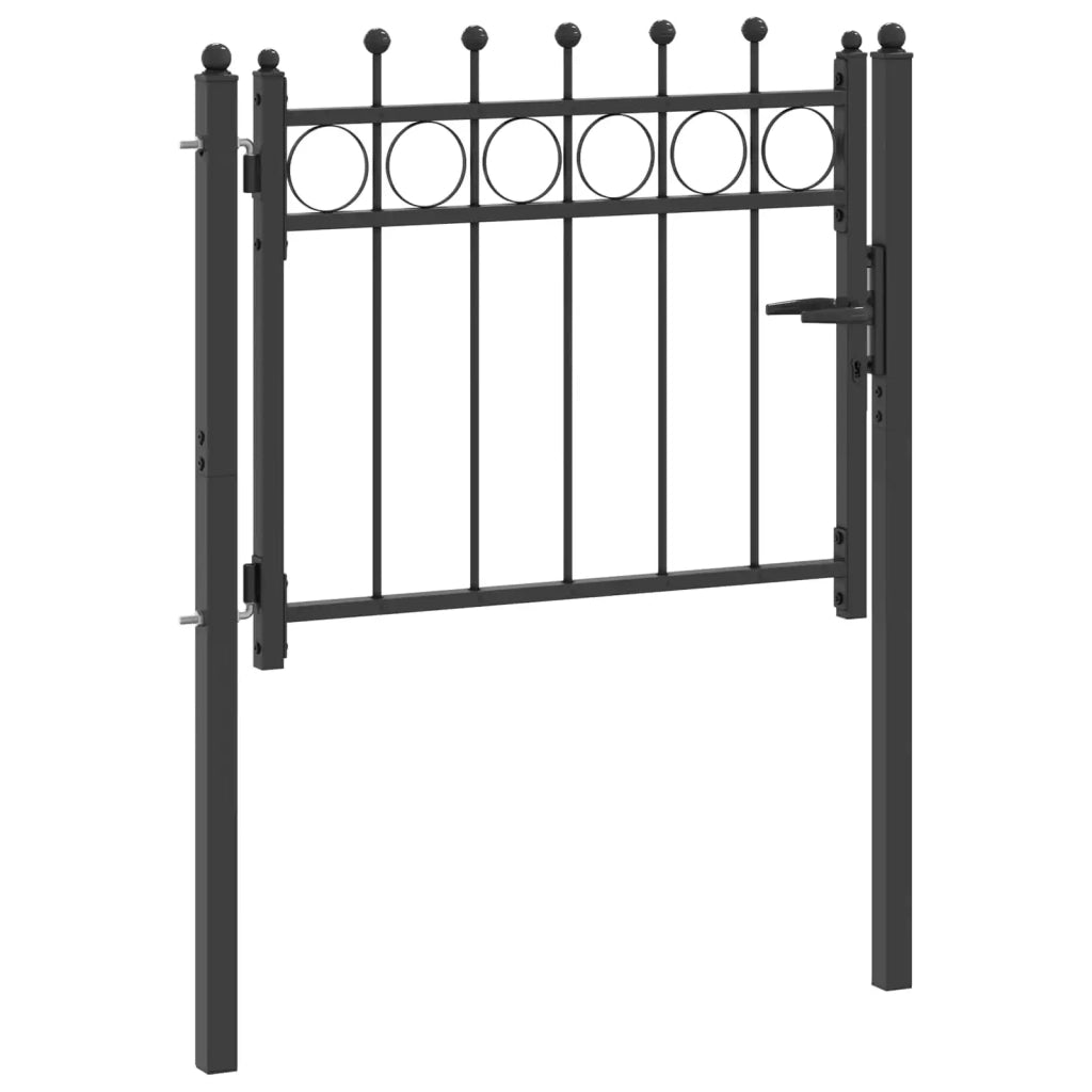 Cancello per recinzione HORST 100 x 75 cm Metallo Nero CFW3632166