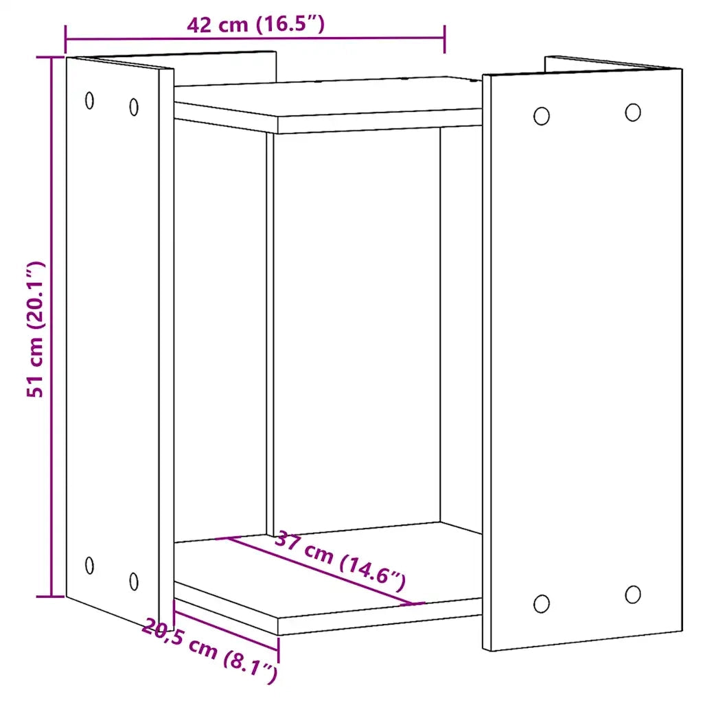 Recinto per Lettiera per Gatti Bianco 80x50x45 cm in Truciolato CFW7109498