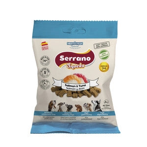 SERRANO SNACK CANE 85G SALMONE E TONNO- SERRANO- 25,0 pz