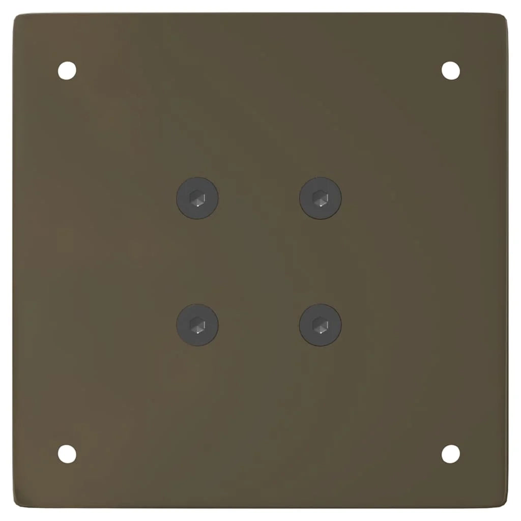 Set di 4 gambe per tavolino da caffè moderno geometrico da 30 cm con piedini in gomma in acciaio naturale 02_0056784