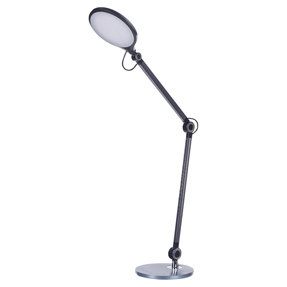 Lampada da tavolo nero LED tocco touch intensità regolabile ufficio cameretta stile moderno