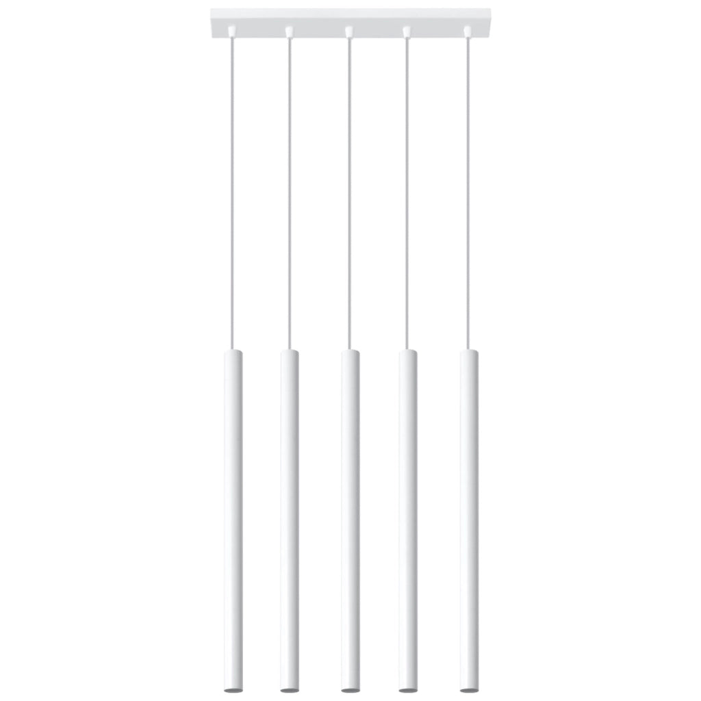 Lampadario VELINO 5 Pure Lume bianco in metallo G9