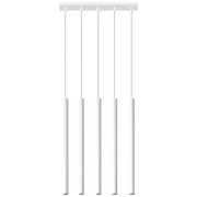 Lampadario VELINO 5 Pure Lume bianco in metallo G9