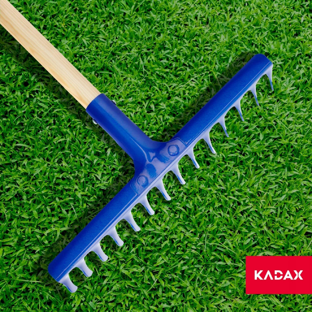 Rastrello arieggiatore per prato KADAX, scarificatore per prato, 150 cm