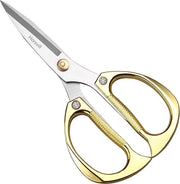 Serra per fiori e prunello, lama diritta, serra per rose, serra per erba, serra per erbe e bonsai, acciaio inox premium rafforzato, serra per occhielli per frutta, fiori e verdure (oro)