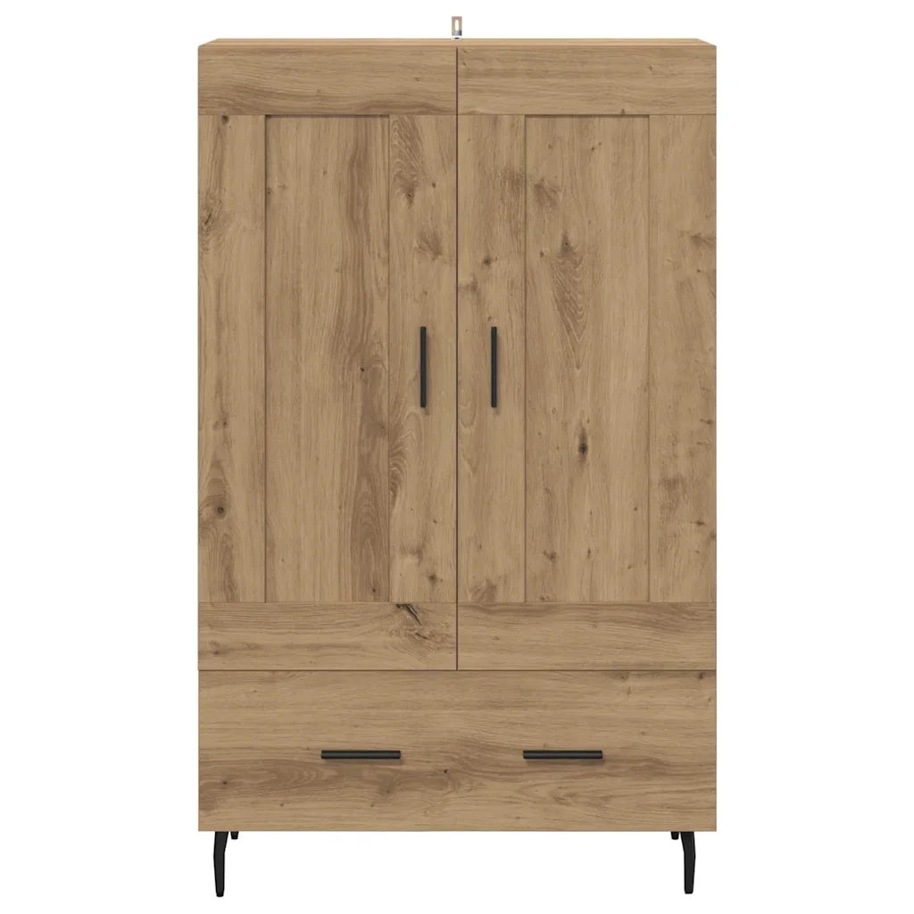 Credenza | Madia | Buffet da pranzo | Armadio da pranzo con cassetto Rovere artigianale 69,5 x 31 x 115 cm