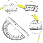 Tre pezzi di arco di meridiana in plastica - goniometro 180 gradi - contenuto HTML di alta qualità.